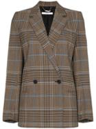 Givenchy Double-breasted Check Jacket - Brown