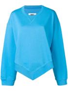 Mm6 Maison Margiela Pointed Hem Jumper - Blue