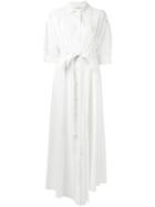 Sonia Rykiel - Maxi Shirt Dress - Women - Silk - 36, White, Silk