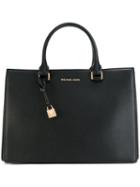 Michael Michael Kors - Monogram Tote - Women - Leather - One Size, Black, Leather