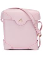 Manu Atelier Mini 'pristine' Bag, Women's, Pink/purple, Calf Leather