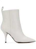 L'autre Chose Pointed 90 Ankle Boots - White