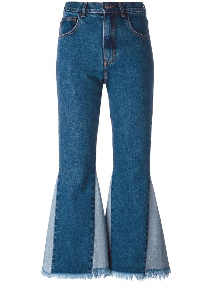 Misbhv 'martina' Cropped Jeans, Women's, Size: Xs, Blue, Cotton