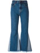 Misbhv 'martina' Cropped Jeans, Women's, Size: Xs, Blue, Cotton