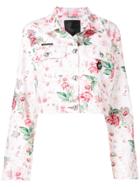 Philipp Plein Rose Printed Jacket - White