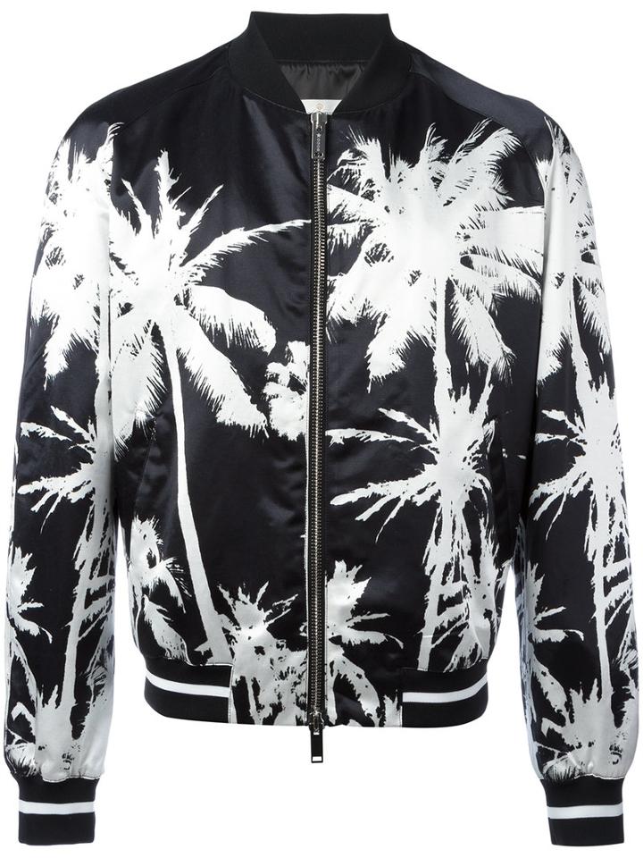 Golden Goose Deluxe Brand - Palm Bomber Jacket - Men - Cotton/polyamide/polyester/viscose - M, Black, Cotton/polyamide/polyester/viscose