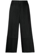 Pleats Please By Issey Miyake Pleated Detail Trousers - Black