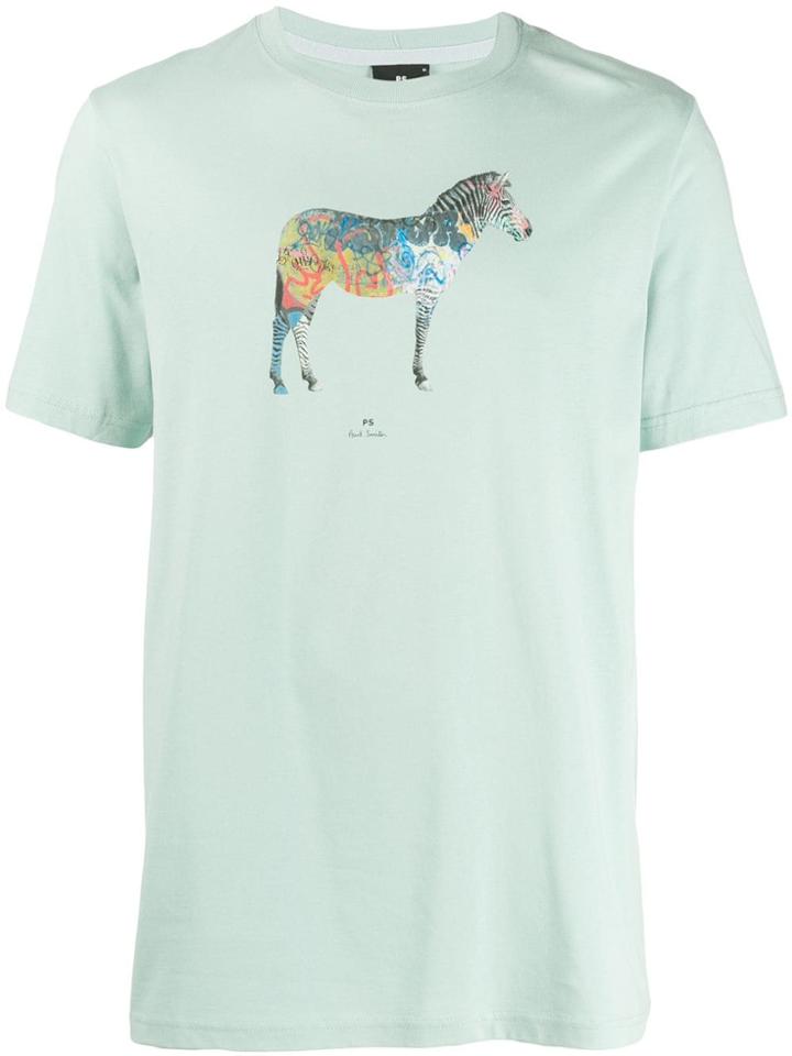 Ps Paul Smith Zebra Print T-shirt - Green