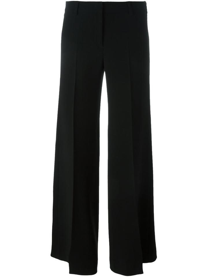 Alberto Biani Wide Leg Trousers, Women's, Size: 40, Black, Polyester/triacetate/acetate/viscose