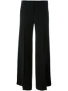 Alberto Biani Wide Leg Trousers, Women's, Size: 40, Black, Polyester/triacetate/acetate/viscose