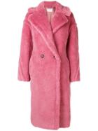Max Mara Oversized Double Breasted Coat - Pink