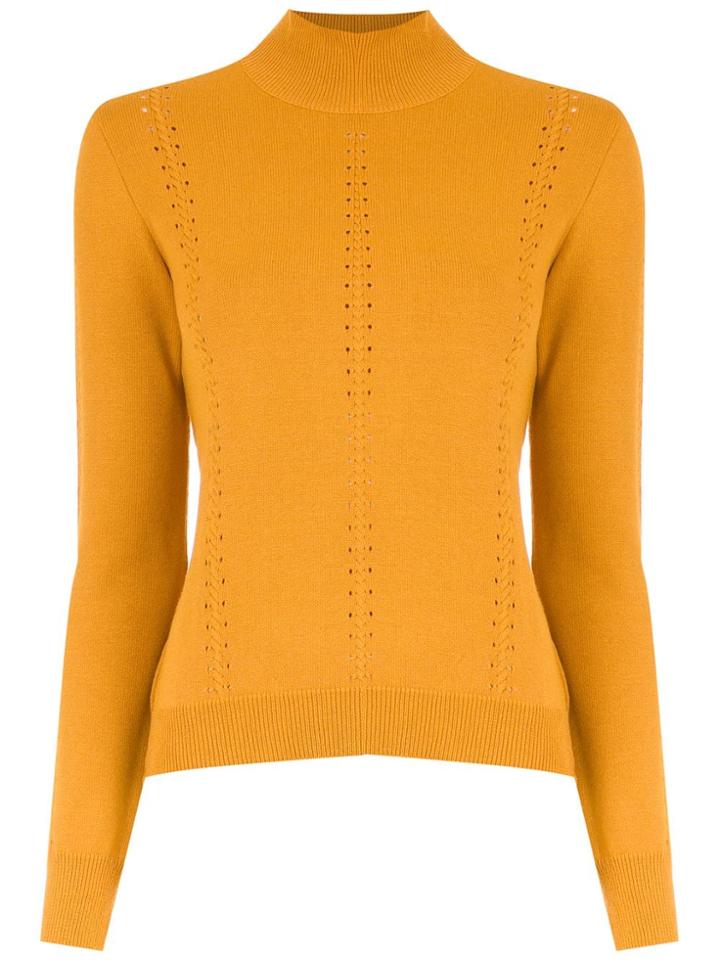 Nk High Neck Sweater - Yellow