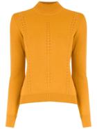 Nk High Neck Sweater - Yellow