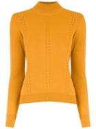 Nk High Neck Sweater - Yellow