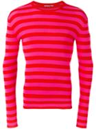 Ermanno Scervino Striped Sweatshirt, Men's, Size: 50, Red, Cotton