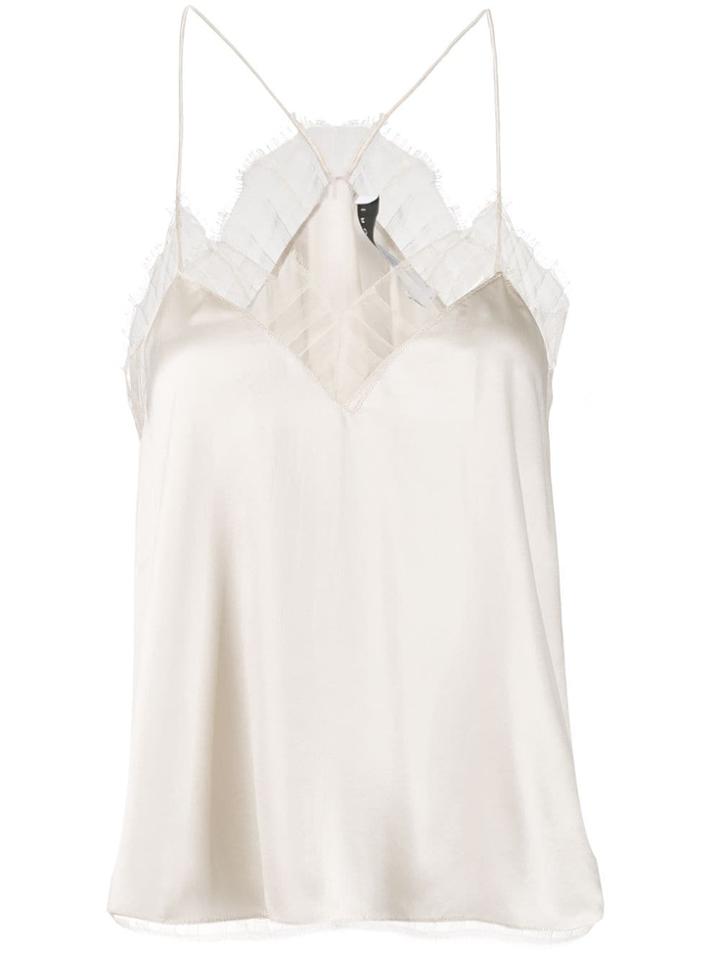 Iro Berwyn Laced Spaghetti Top - Neutrals