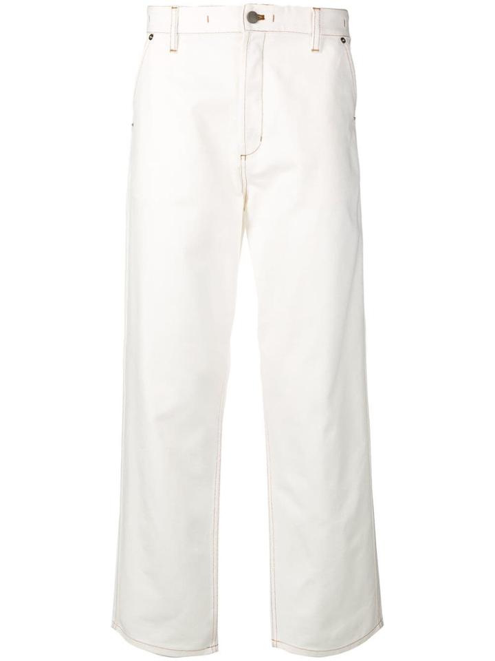 Jacquemus Men Straight Jeans - White