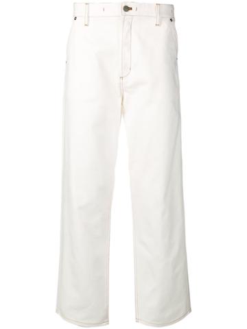 Jacquemus Men Straight Jeans - White
