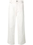Jacquemus Men Straight Jeans - White