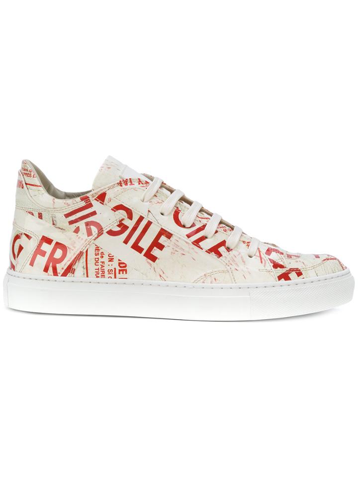 Mm6 Maison Margiela Fragile Pattern Sneakers - Nude & Neutrals