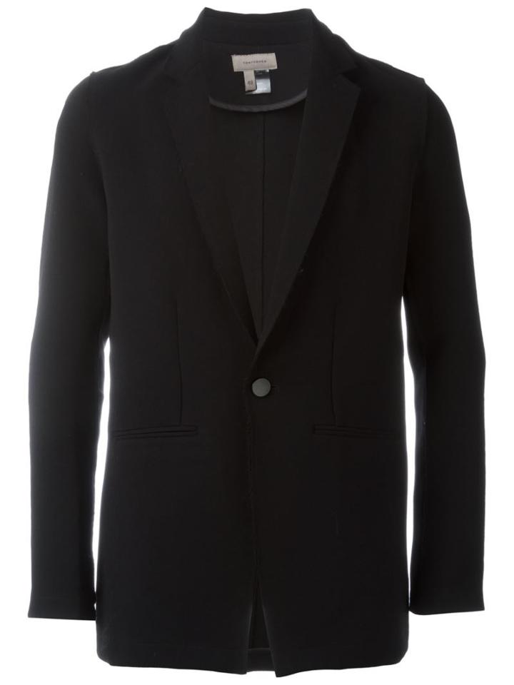 Tony Cohen Welt Pockets Blazer, Men's, Size: 48, Black, Polyester