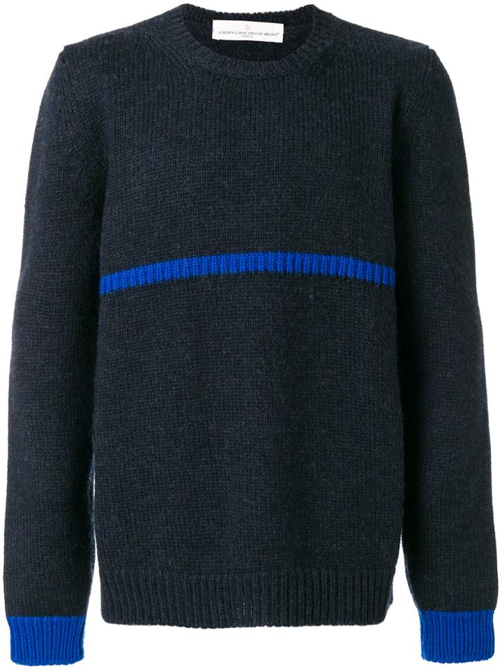 Golden Goose Deluxe Brand Contrast Detail Sweater - Blue