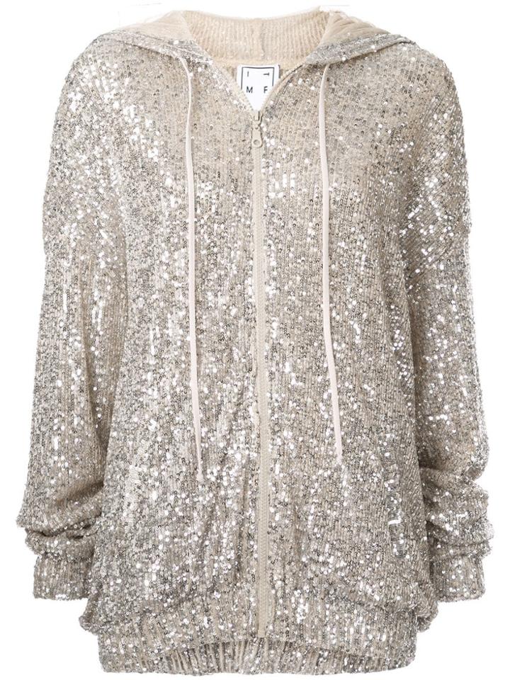 In The Mood For Love Brigitte Zipped Hoodie - Silver