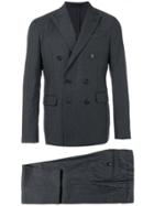 Dsquared2 Double Breasted Pin Striped Suit - Grey