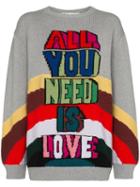 Stella Mccartney All Together 'all You Need Is Love' Jumper - Grey