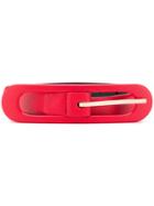 Oscar De La Renta Small Oval Belt - Red
