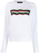 Dsquared2 3d Logo Print Sweatshirt - White