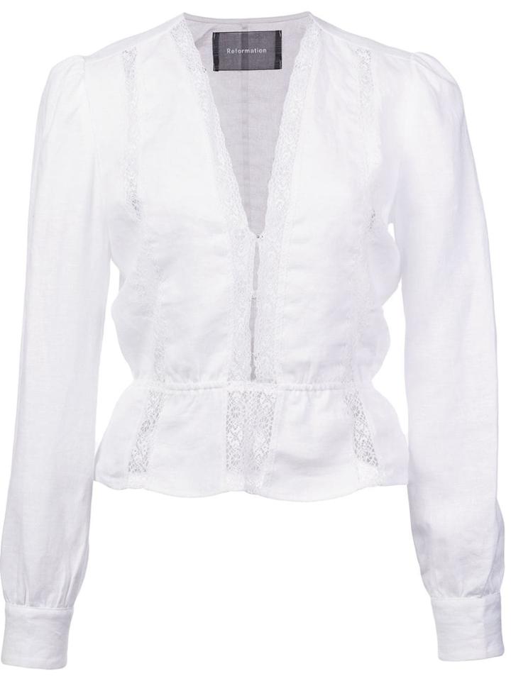 Reformation Odette Top - White