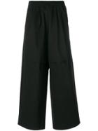 Komakino Cropped Loose Fit Trousers - Black