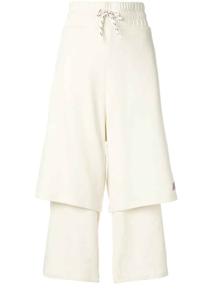 Aalto Cropped Layered Trousers - Nude & Neutrals