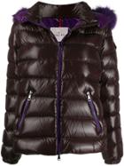 Moncler Fur Lined Puffer Jacket - Purple