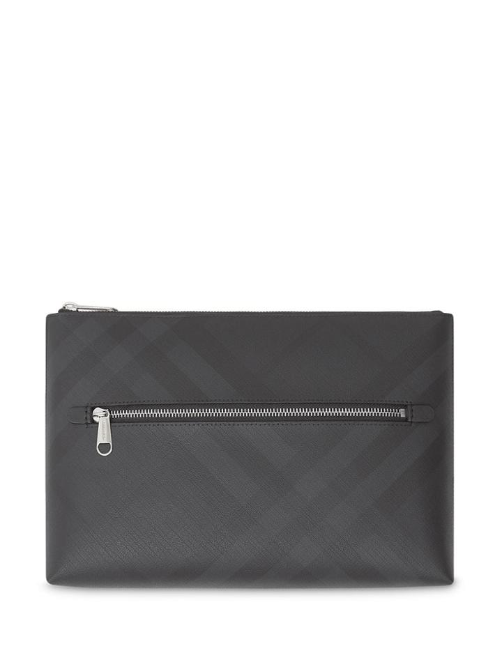 Burberry London Check Zip Pouch - Black