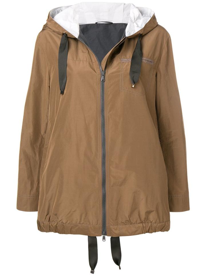 Brunello Cucinelli Short Parka Coat - Brown