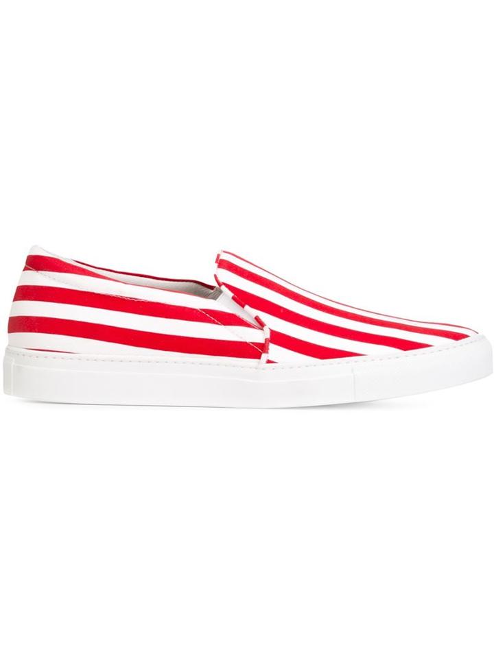 Joshua Sanders Usa Print Slip-on Sneakers