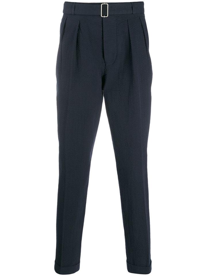Officine Generale Classic Belted Chinos - Blue