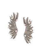 Oscar De La Renta Pearl Burst Ear Cuffs - Metallic