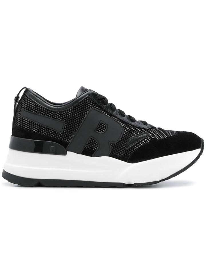 Rucoline Logo Platform Sneakers - Black
