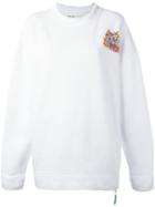 Off-white Oversized Sweatshirt, Women's, Size: Xs, White, Cotton
