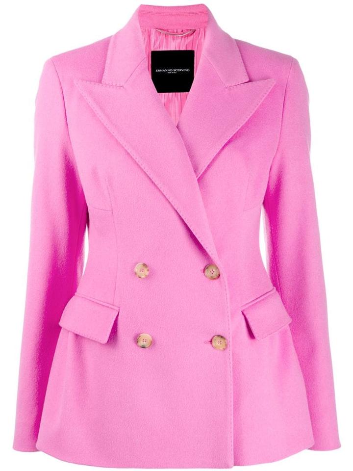 Ermanno Scervino Double Breasted Blazer - Pink