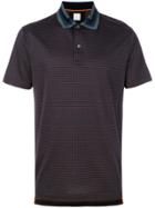 Paul Smith Striped Collar Polo Shirt - Blue
