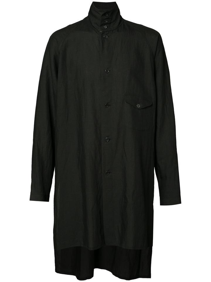 Yohji Yamamoto Raglan Top, Men's, Size: 2, Black, Ramie/lyocell