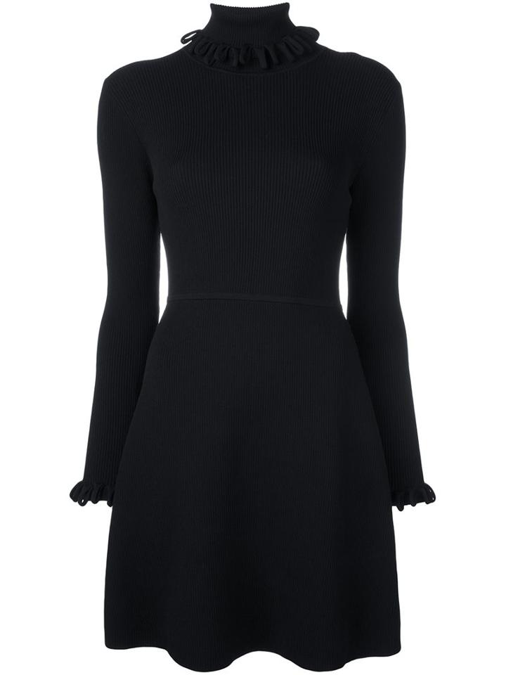 Victoria Victoria Beckham Loop Neck Detail Dress, Women's, Size: 10, Black, Nylon