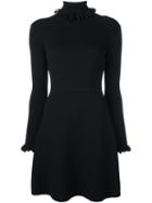Victoria Victoria Beckham Loop Neck Detail Dress, Women's, Size: 10, Black, Nylon