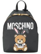 Moschino Playboy Toy Bear Backpack - Black