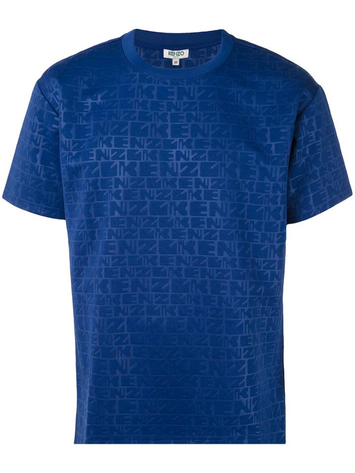 Kenzo - Branded T-shirt - Men - Polyamide/polyester - S, Blue, Polyamide/polyester