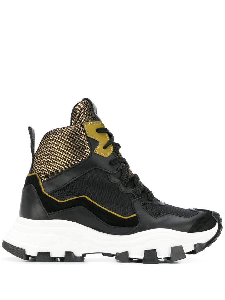Cinzia Araia Contrast Hi-top Sneakers - Black